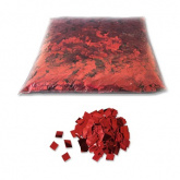 Конфетти металлизированное 6x6мм красное 1кг