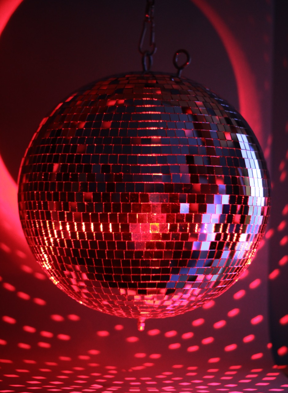 Зеркальный диско шар PartyMaker диаметр 40 см серебро