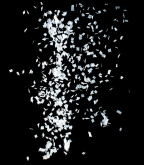 Конфетти бумажное снежные хлопья 10x10мм белое 1кг