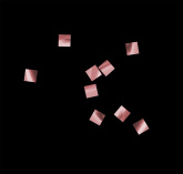 Конфетти металлизированное 6x6мм розовое золото 1кг