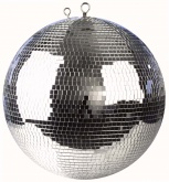 Зеркальный диско шар PartyMaker  диаметр 50 см серебро