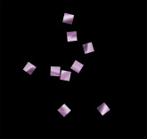 Конфетти металлизированное 6x6мм розовое 1кг