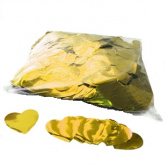 Конфетти металлизированное сердца 4,1см золото 1кг