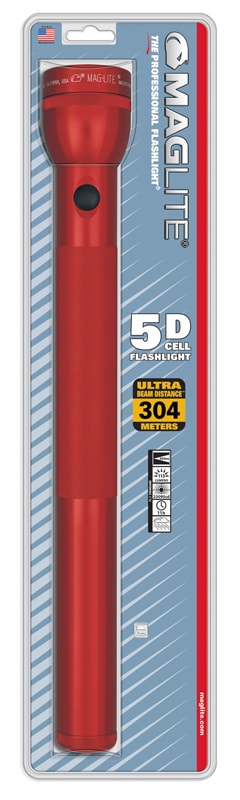 Фонарь-дубинка MAGLITE 5D красный