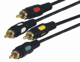 Шнур GOLD 4RCA Plug - 4RCA Plug 1.5М