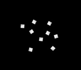 Конфетти бумажное 6x6мм белое 1кг