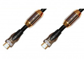 Кабель цифровой Metal Gold HDMI "папа" - HDMI "папа" D8мм FF в нейлоне 2 м