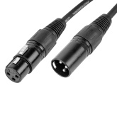 Кабель DMX 512 с разъемами XLR 3pin "папа" - XLR 3pin "мама" 10 метров