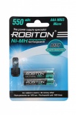 Аккумулятор ROBITON 550MHAAA-2 DECT HR03 550 мАч 1 шт.