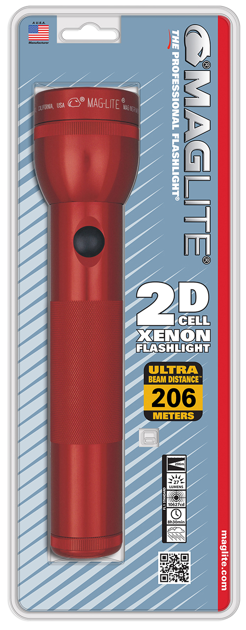 Фонарь-дубинка MAGLITE 2D красный
