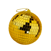 Зеркальный диско шар PartyMaker диаметр 15 см золотой