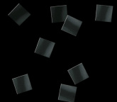 Конфетти бумажное 10x10мм черное 1кг