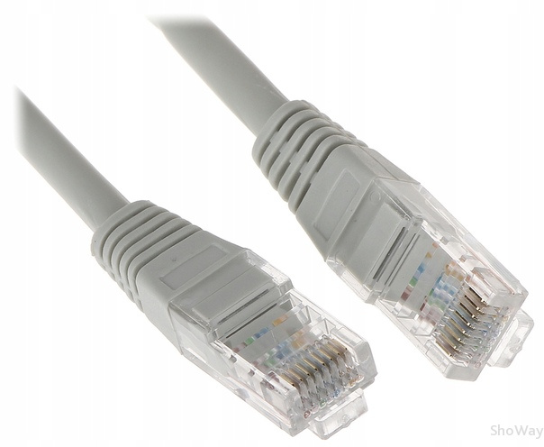 Кабель патч корд RJ45 "папа" - "папа" UTP 5E 10 м
