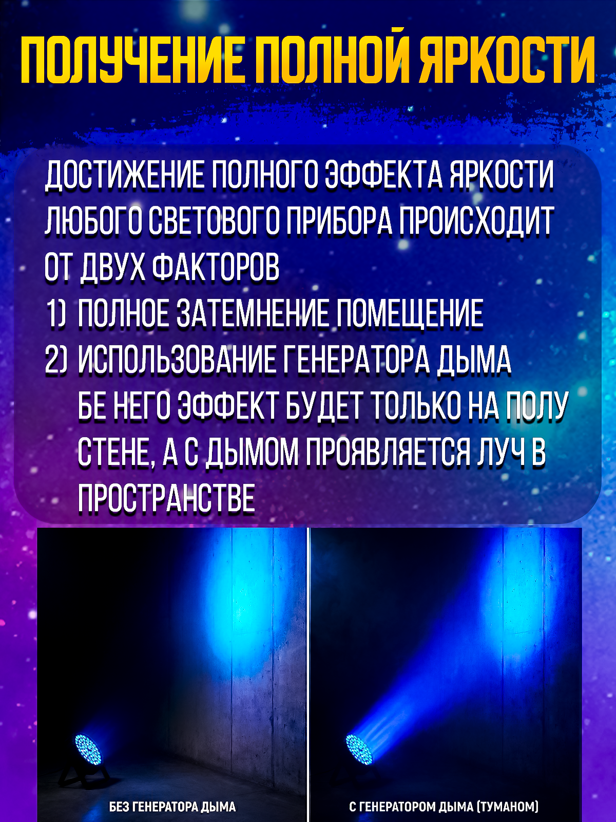 Светодиодный прожектор PartyMaker LED PAR 54x1W RGBW