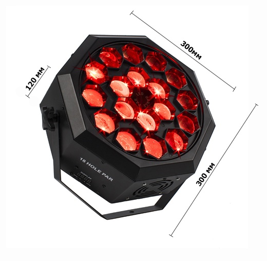 Световой прибор для дискотек PartyMaker Bee Eye RGBW 18x12W
