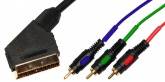 Кабель видео Plastic Gold SCART "папа" - RGB (3xRCA) "папа" 1.5 м