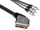 Кабель видео Xtra Home Theatre SCART "папа" - RGB (3xRCA) "папа" 7 м