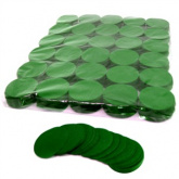 Конфетти бумажное круги 4,1см темно-зеленые 1кг