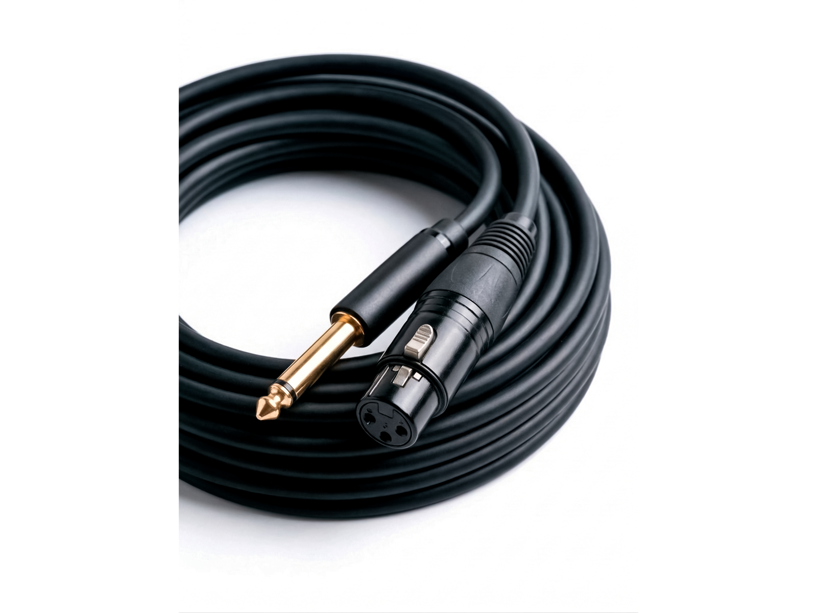 Аудиокабель Микрофонный Jack 6.3 mono – XLR мама 0.5 метра