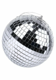 Зеркальный диско шар PartyMaker диаметр 10 см серебро