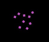 Конфетти бумажное 6x6мм розовое 1кг