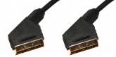 Кабель аудио видео Plastic Gold SCART "папа" - SCART "папа" 1 м