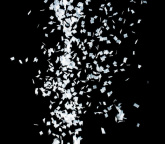 Конфетти бумажное снежные хлопья 20x20мм белое 1кг