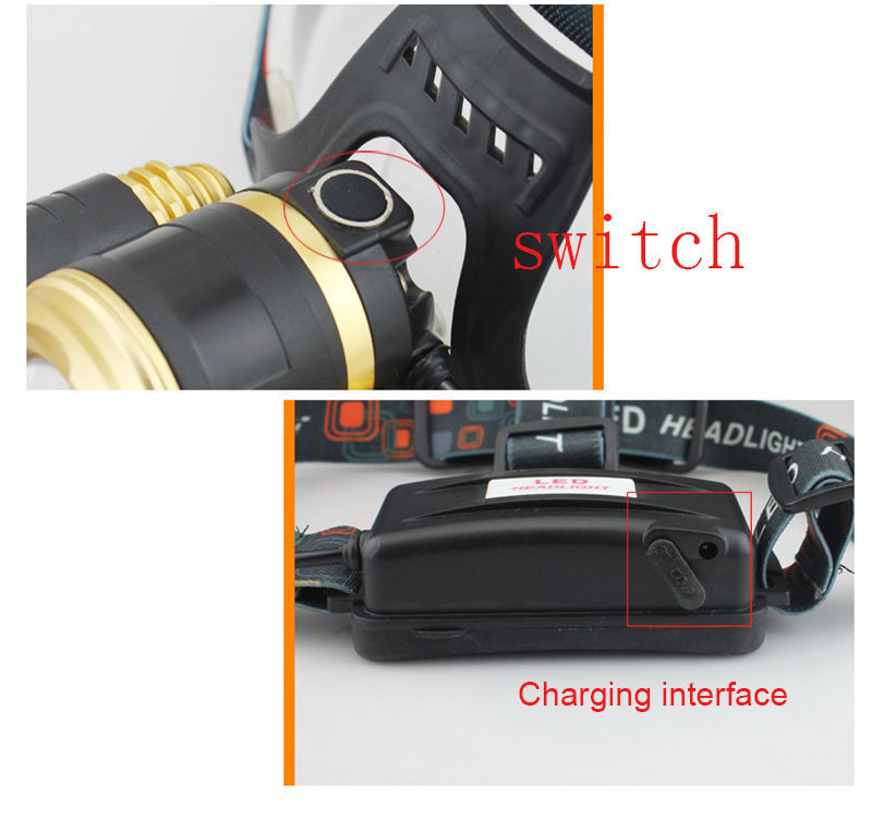 Налобный фонарь Boruit HL006 Zoom