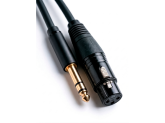 Аудиокабель Микрофонный Jack 6.3 стерео– XLR мама 1 метр