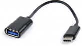 Кабель USB A - USB Type-C, USB OTG, 0.15 м 