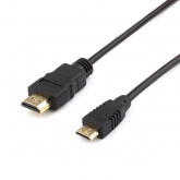 Кабель цифровой Plastic Gold mini HDMI "папа" - HDMI "папа" OD6.0мм с ферритами 1.5 м