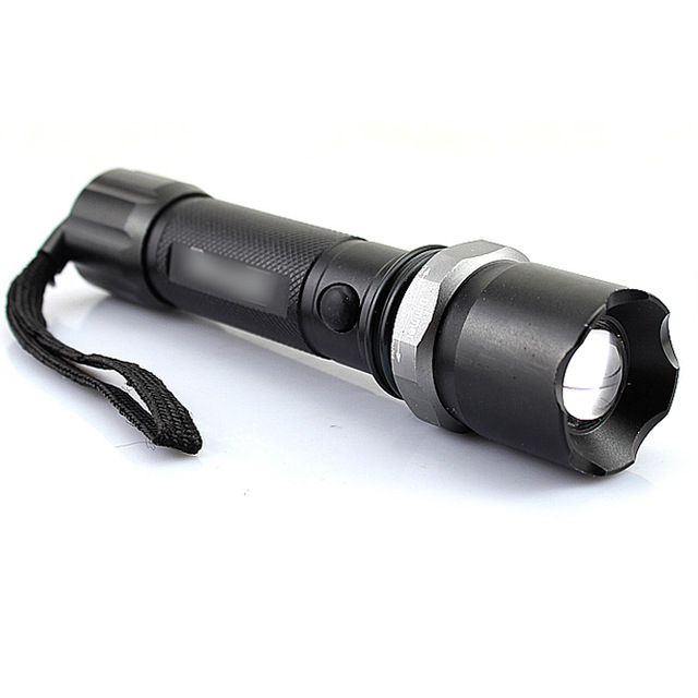 Ручной светодиодный фонарь Flashlight Black 380LM ZOOM