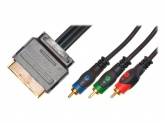 Кабель видео Plastic Gold PRO SCART "папа" - RGB (3xRCA) "папа" 3 м