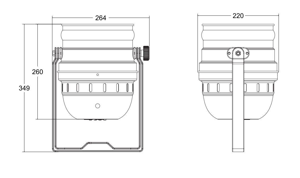 Прожектор INVOLIGHT LEDPAR189/BK