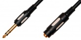 Кабель аудио Plastic Gold 6.3 stereo Jack "папа" - 6.3 stereo Jack "мама" 3 м