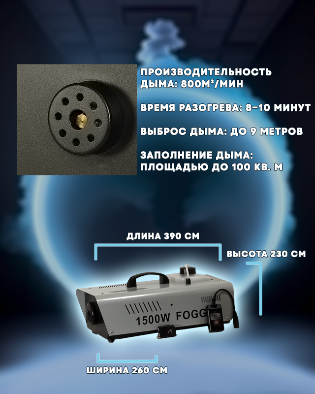 Дым машина PartyMaker FOG-1500
