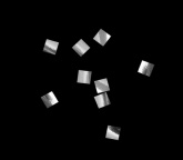 Конфетти фасованное металлизированное 6x6мм черное 50гр