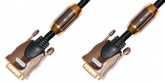 Кабель цифровой Metal Gold DVI-D "папа" - DVI-D "папа" D8мм FF в нейлоне 5 м