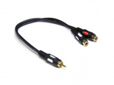Кабель Plastic Gold 1xRCA "папа" - 2xRCA "мама" 0.3 м