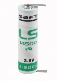 Батарейка SAFT LS 14500 с лепестковыми выводами 1шт.