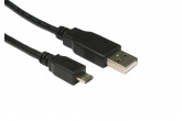 Кабель USB A "папа" - micro B "папа" металл, 1 м