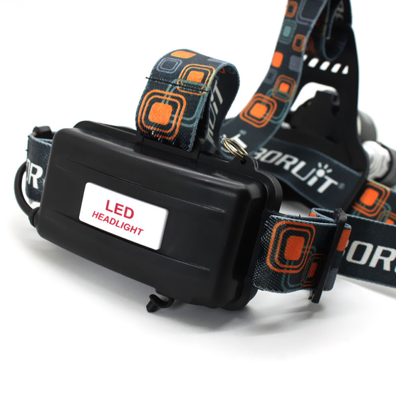 Мощный налобный фонарь Boruit RJ-5000