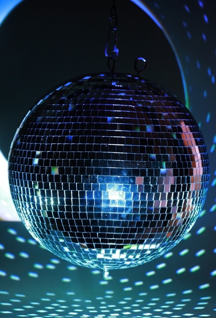 Зеркальный диско шар PartyMaker диаметр 40 см серебро