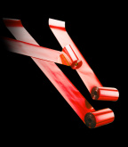 Серпантин металлизированный 4см*20м красный