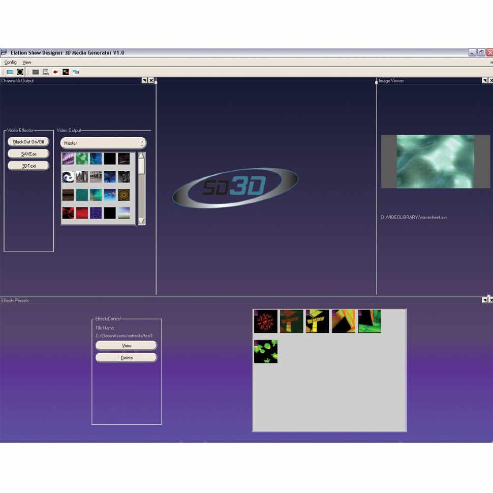 Контроллер DMX Elation SD3D Media Creator