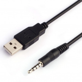 Кабель USB А "папа" - 3.5мм, 1 м