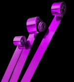 Серпантин металлизированный 1,5см*5м фиолетовый