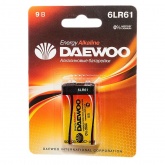 Батарейка DAEWOO ENERGY Alkaline 6LR61 1 шт.