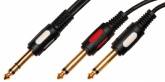 Кабель аудио Plastic Gold 6.3 stereo Jack "папа" - 2x6.3 mono Jack "папа" 5 м