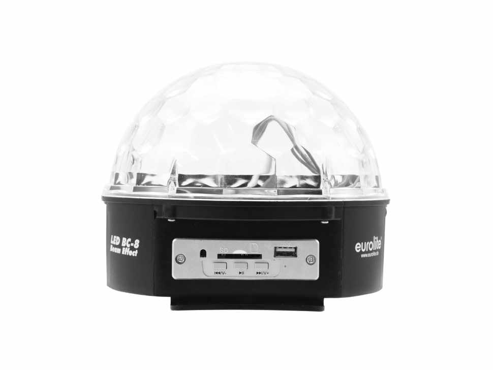 Светодиодный дискошар Eurolite LED BC-8 Beam Effect MP3